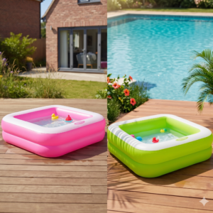 Piscina Inflable Cuadrada Intex 57100 De 85cm X 85cm X 23cm 57l