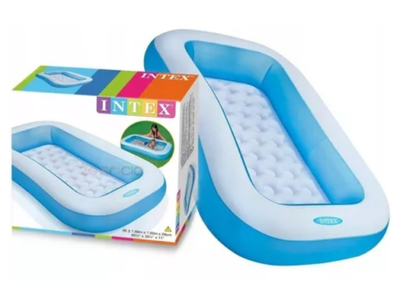 Piscina Inflable Rectangular Intex 57403 De 166cm X 100cm X 28cm 102L - Image 3