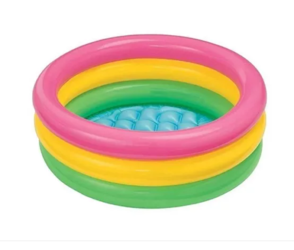Piscina Inflable Redonda Intex Sunset Glow 58924 De 86cm X 25cm 56L