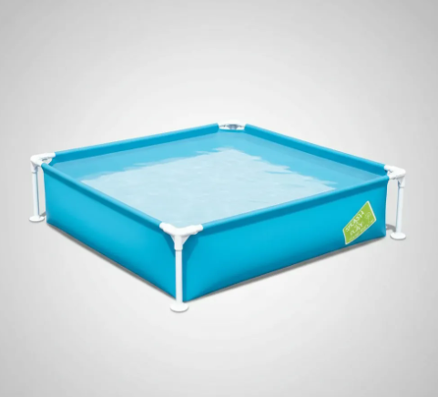Alberca Estructural Cuadrada Bestway Con Capacidad De 365 Litros De 122cm De Largo X 122cm De Ancho Azul