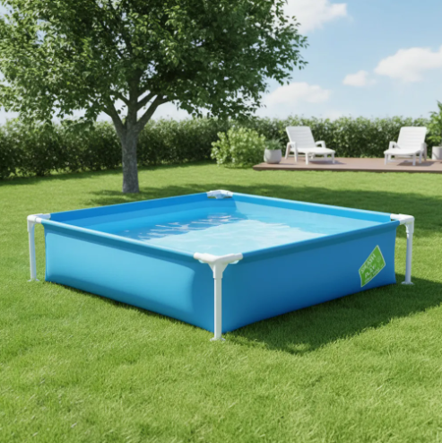 Alberca Estructural Cuadrada Bestway Con Capacidad De 365 Litros De 122cm De Largo X 122cm De Ancho Azul - Image 4