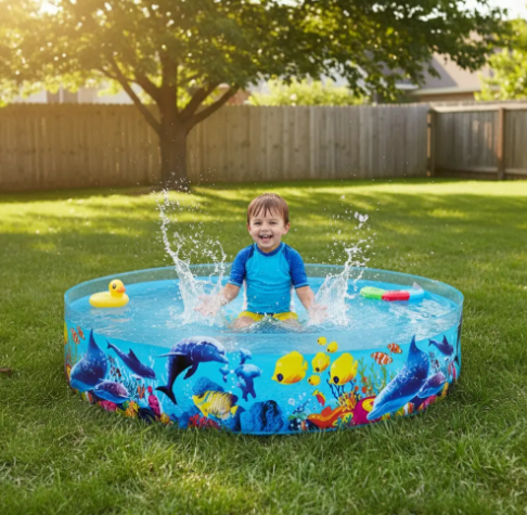 🐠💦 Alberca Circular Peces Piscina Grande 244 cm X 46 cm Multicolor 🌞 - Image 6