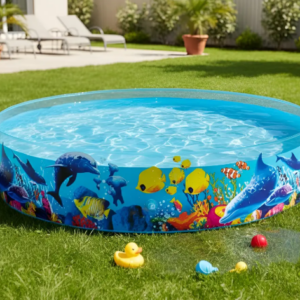🐠💦 Alberca Circular Peces Piscina Grande 244 cm X 46 cm Multicolor 🌞