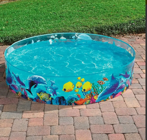 🐠💦 Alberca Circular Peces Piscina Grande 244 cm X 46 cm Multicolor 🌞 - Image 2