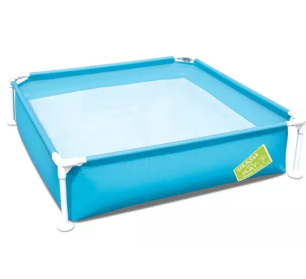 Alberca Estructural Cuadrada Bestway Con Capacidad De 365 Litros De 122cm De Largo X 122cm De Ancho Azul