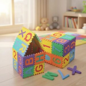 🧩🔤 Tapete Foamy Fomi Fomy Infantil Abecedario 26 Piezas