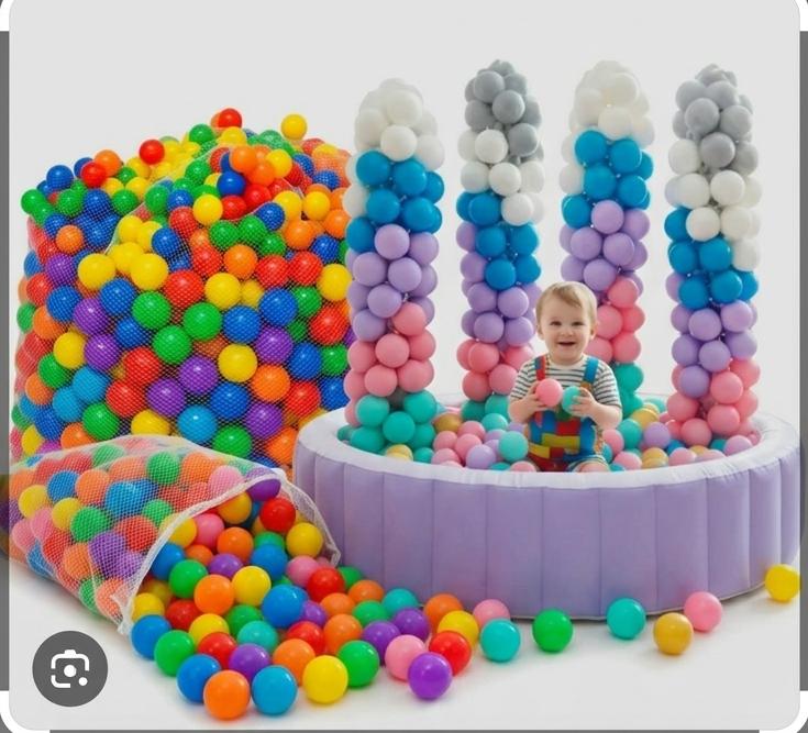 50 Pelotas Para Piscina Neón o pastel