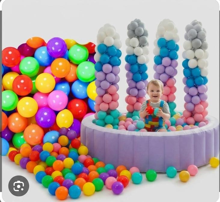 500 Pelotas Pelotas Para Piscina Neón o Pastel