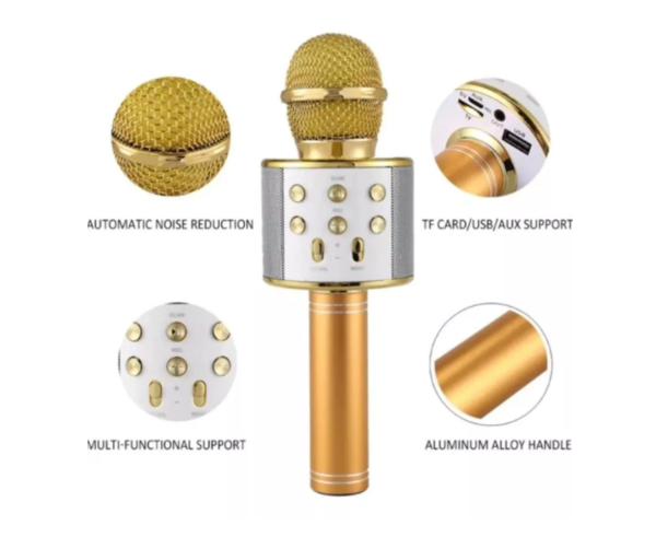 Micrófono Inalámbrico Karaoke Ws-858 Bluetooth - Image 2