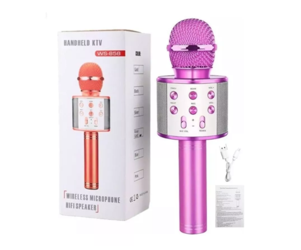 Micrófono Inalámbrico Karaoke Ws-858 Bluetooth - Image 9