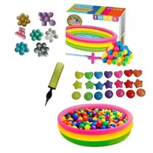 Piscina Inflable 114cm X 25cm + 300 Pelotas + Inflador