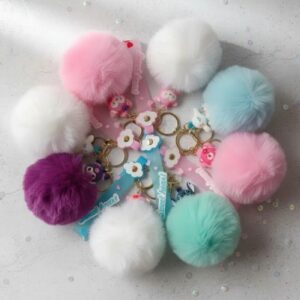 Llaveros Pompon De Peluche