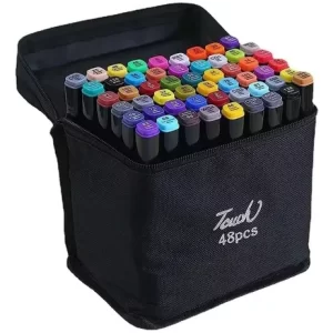 Kit De Marcadores Doble Punta Set X 48u Rotuladores Alcohol