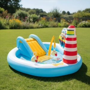 Juego Alberca Inflable Pesca Pez Tobogan Playcenter Intex