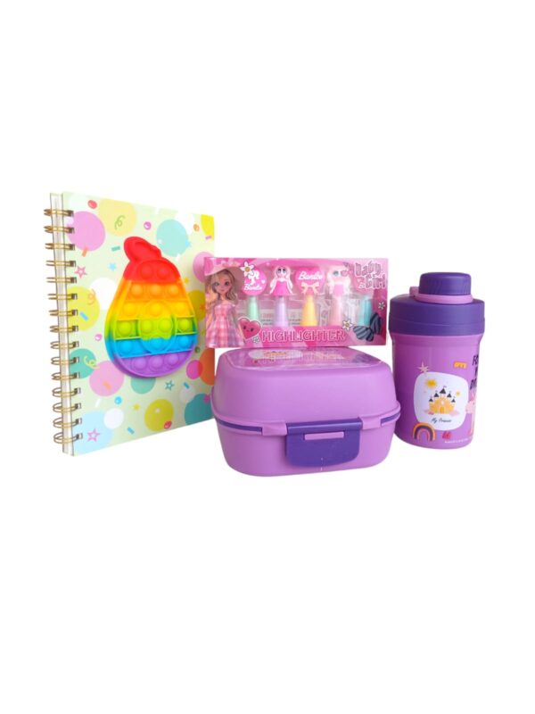 Kit Infantil Divertido Lonchera, Agenda Y Mini Resaltadores - Image 5