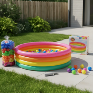 Piscina Inflable 168cm X 46cm + 250 Pelotas + Inflador