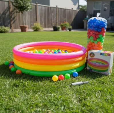 Piscina Inflable 168cm X 46cm + 250 Pelotas + Inflador - Image 6