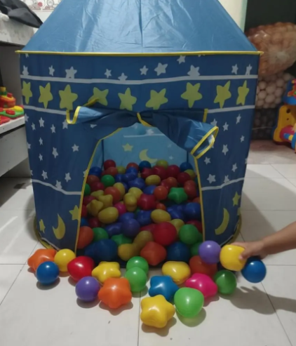 🏰✨Carpa Castillo Mágica – Diversión en Casa! +100 Pelotas 🌙💖 - Image 6