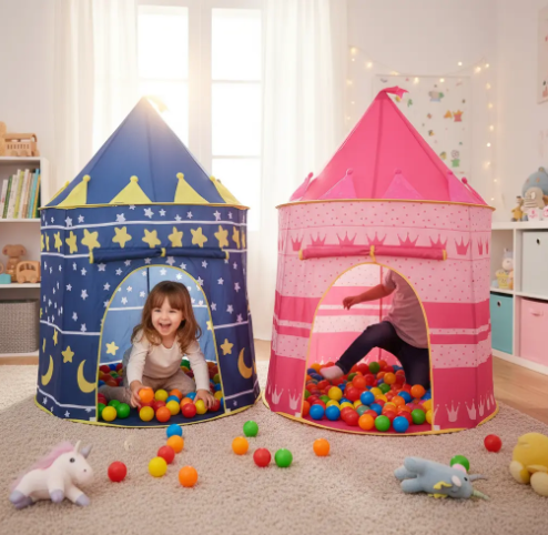 🏰✨Carpa Castillo Mágica – Diversión en Casa! +100 Pelotas 🌙💖 - Image 27