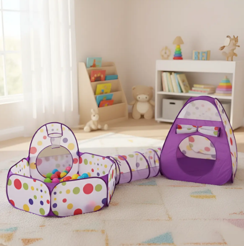 💜🎪 Carpa Cubo 3 en 1 Morada🎈🌈👧 - Image 2