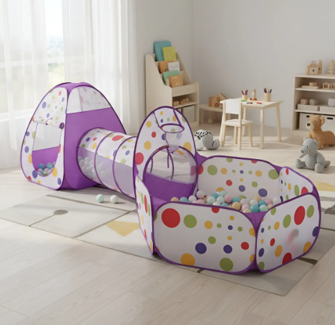 💜🎪 Carpa Cubo 3 en 1 Morada🎈🌈👧 - Image 5