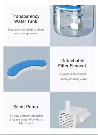🐶🐱💧 Fuente Bebedero Para Mascotas Eléctrico Silencioso ✨🐾 - Image 11