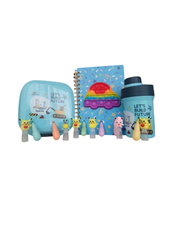 Kit Infantil Divertido Lonchera, Agenda Y Mini Resaltadores - Image 2