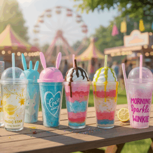 ✨ Vasos Mágicos con Diseño Divertido + Tapa y Pitillo🥤
