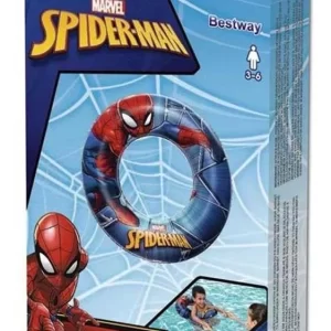 Flotador De Aro Inflable Bestway Spiderman 98003
