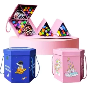 Kit De Dibujo Plumones De 83 Piezas Con Estuche Ref. 092