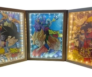 Lampara Cuadro 3d Dragon Ball