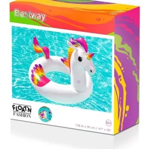 Flotador Unicornio Inflable Salvavidas Bestway 119cmx91cm