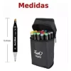 Kit De Marcadores Doble Punta Set X 48u Rotuladores Alcohol - Image 6
