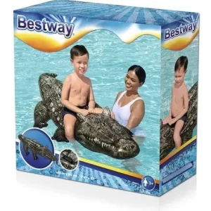 Inflable Flotador Cocodrilo Yacare 1.93m X 94cm Bestway