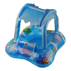 Bote Flotador Techo Para Bebes Azul