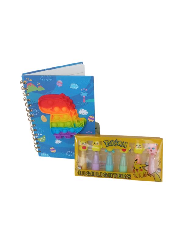 Kit Infantil Divertido Lonchera, Agenda Y Mini Resaltadores - Image 4