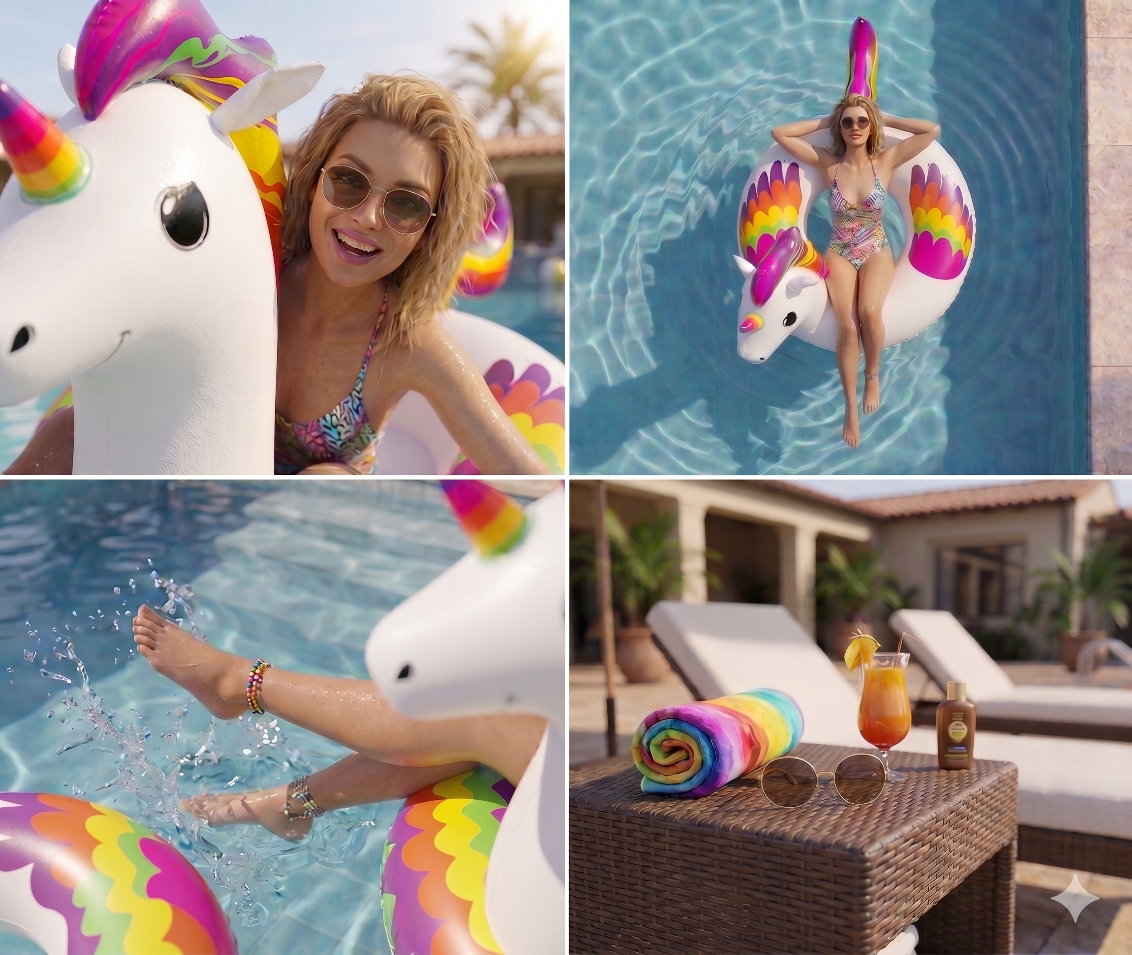 Flotador Unicornio Inflable Salvavidas Bestway 119cmx91cm - Image 7