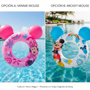 Flotador Infantil Orejitas De Minnie Y Mickey Bestway 9102n