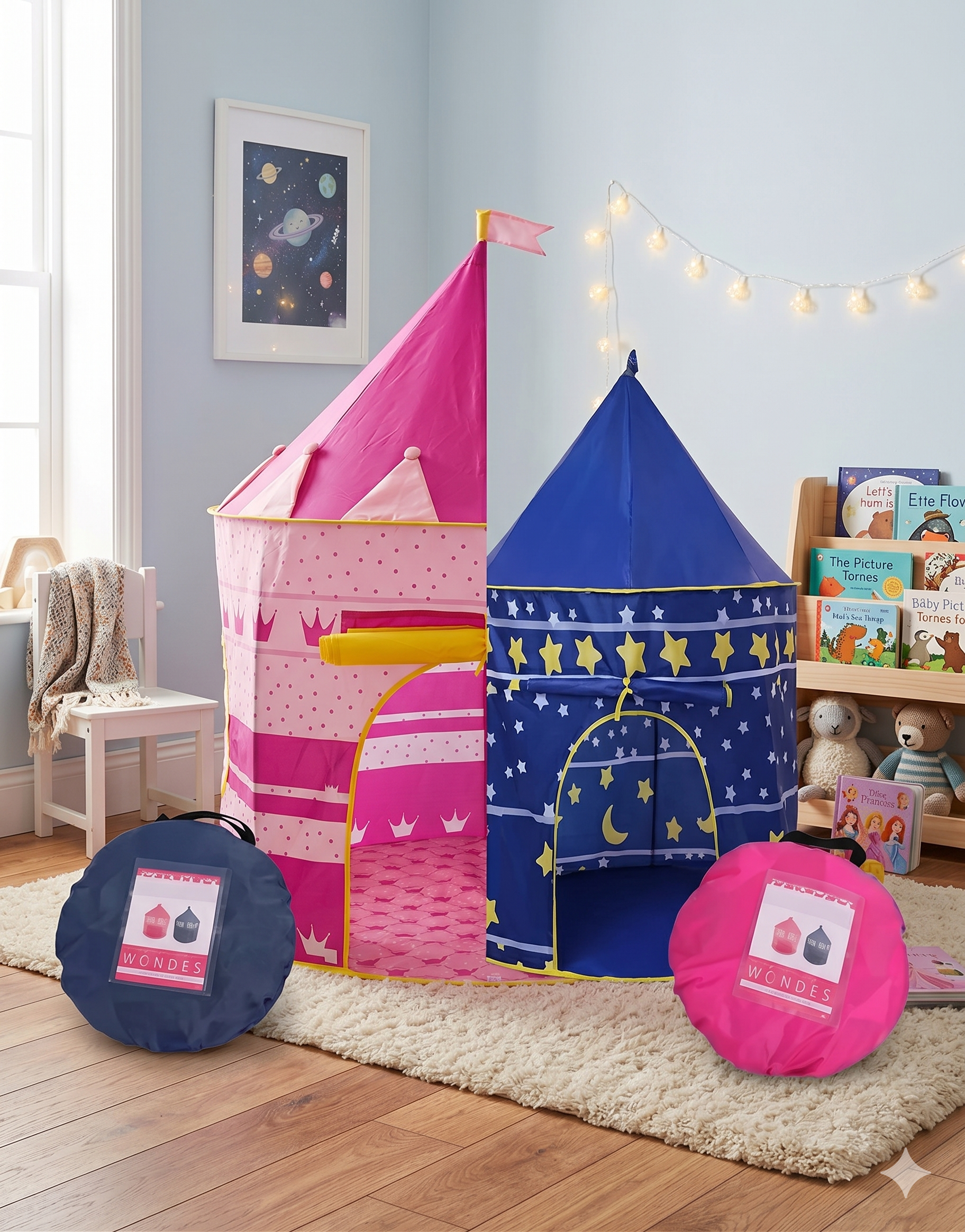 🏰✨Carpa Castillo Mágica – Diversión en Casa! +100 Pelotas 🌙💖 - Image 13