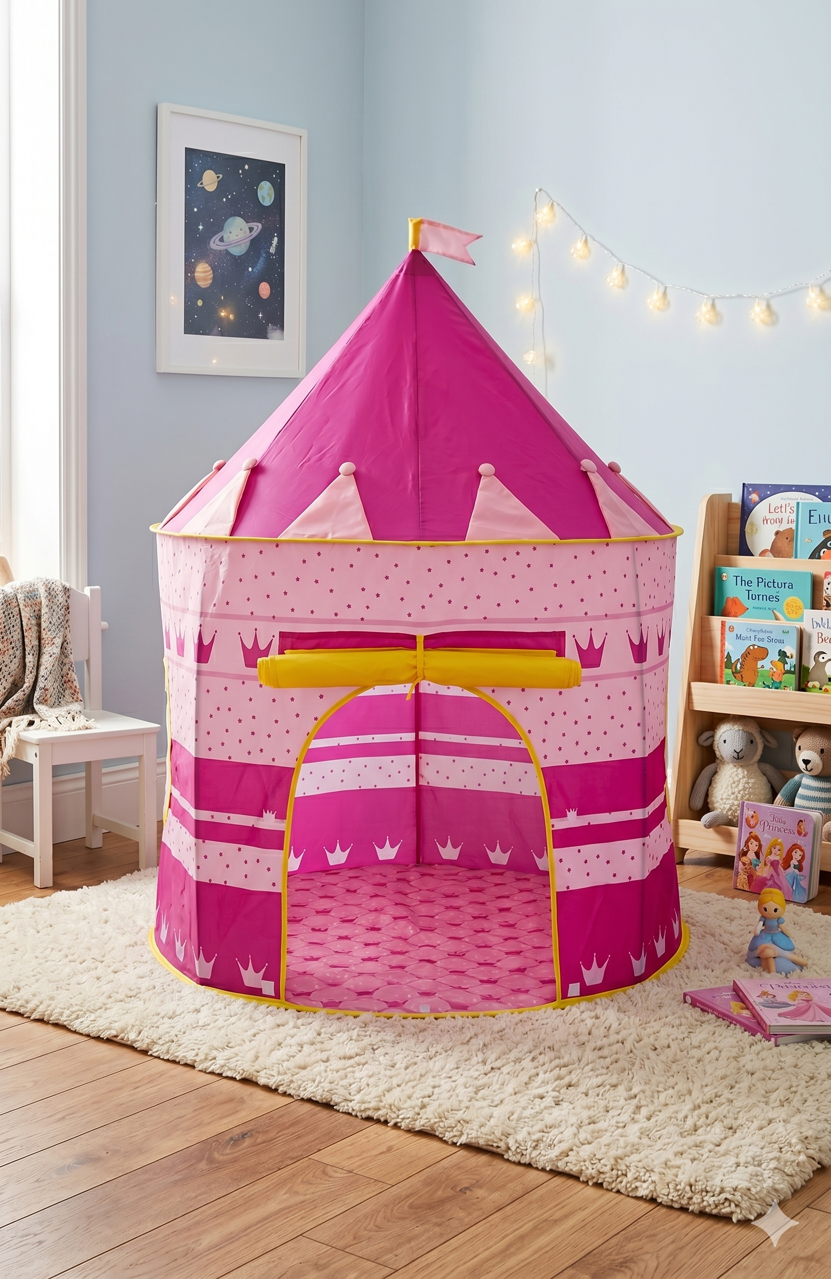 🏰✨Carpa Castillo Mágica – Diversión en Casa! +100 Pelotas 🌙💖 - Image 12