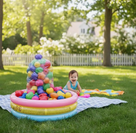 Piscina Inflable Intex 86cm X 25cm + 100 Pelotas + Inflador - Image 8