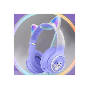 Audífonos Diadema Bluetooth Figura Gatito Akz-02