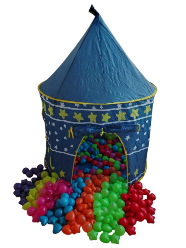 Carpa Castillo Cohete Niños y Niñas + 50 Pelotas - Image 8