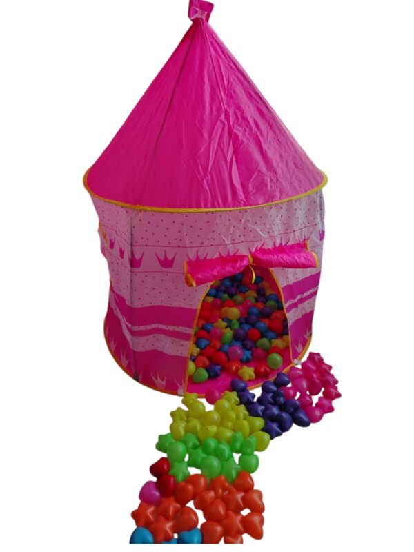 Carpa Castillo Cohete Niños y Niñas + 50 Pelotas - Image 7
