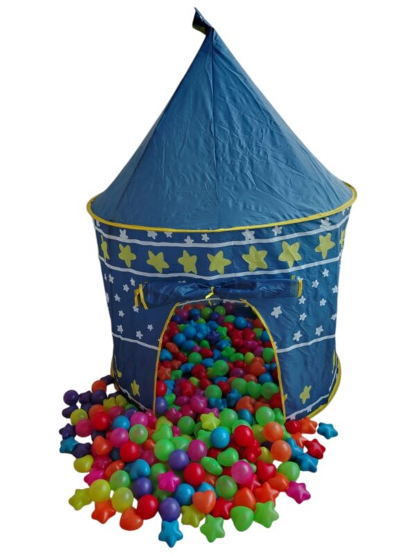 Carpa Castillo Cohete Niños y Niñas + 50 Pelotas - Image 4