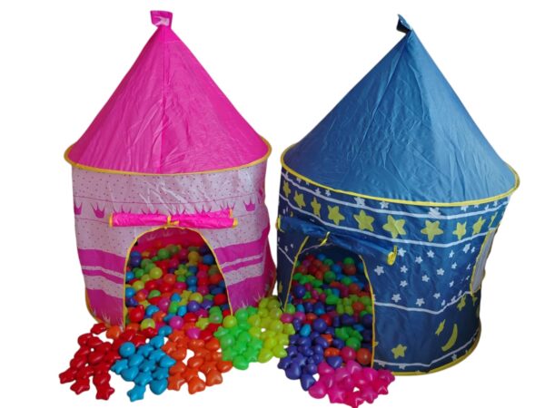 Carpa Castillo Cohete Niños y Niñas + 50 Pelotas - Image 5