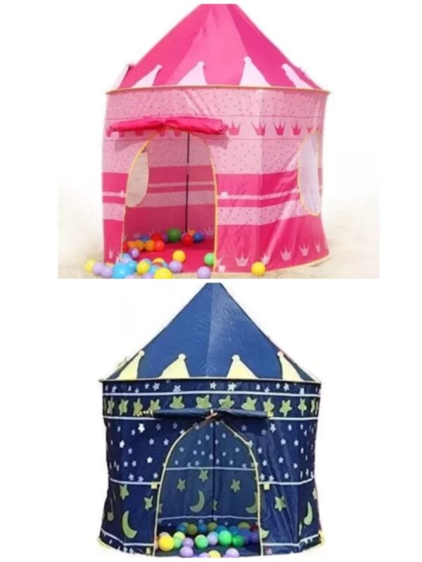 Carpa Castillo Cohete Niños y Niñas + 50 Pelotas - Image 2
