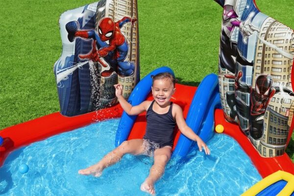 Centro Actividades Inflable Spiderman Con Resbaladilla Bestway 98793 - Image 4