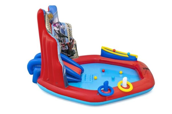Centro Actividades Inflable Spiderman Con Resbaladilla Bestway 98793 - Image 3