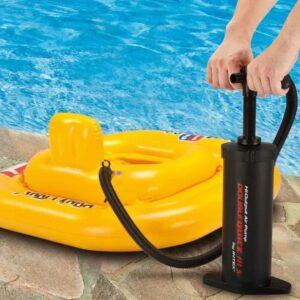 Bomba De Aire Manual Pequeña Double Quick - Intex 68612, Color Negro